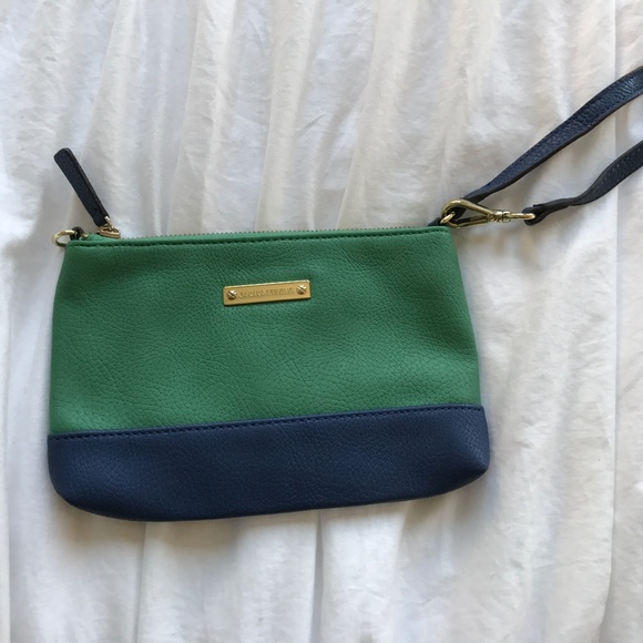 Banana Republic Handbags - Banana Republic Blue & Green Clutch or Wristlet